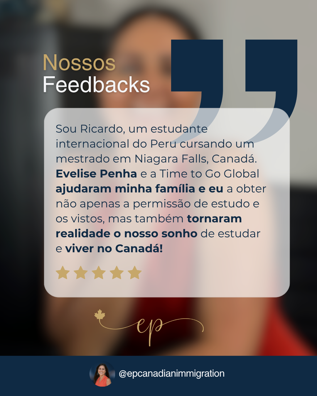 Depoimento de Ricardo, estudante internacional